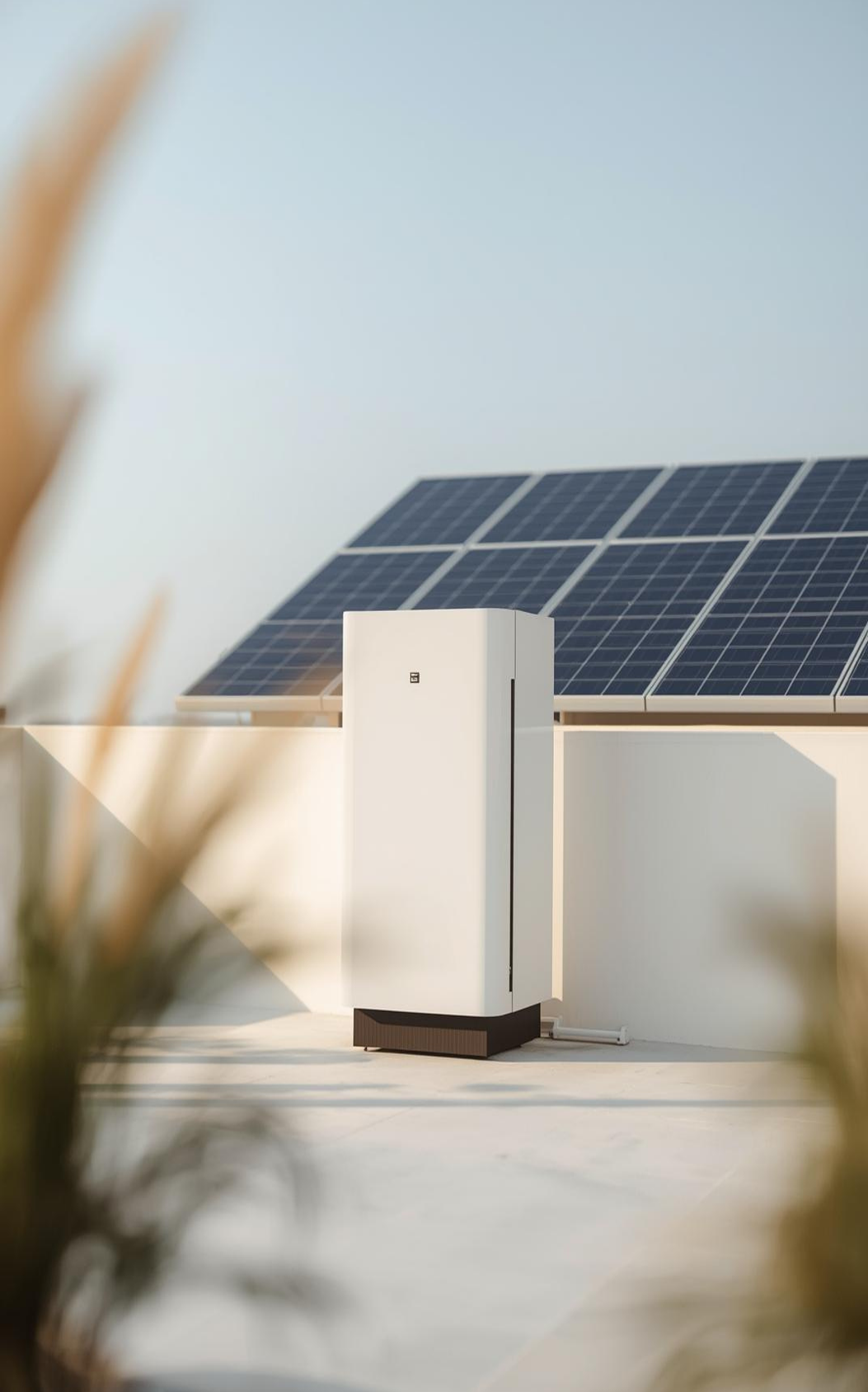Rooftop solar system installed on a modern Indian home